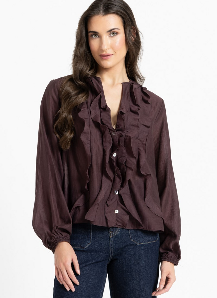Seeking Lola Once Upon Blouse - Brunette