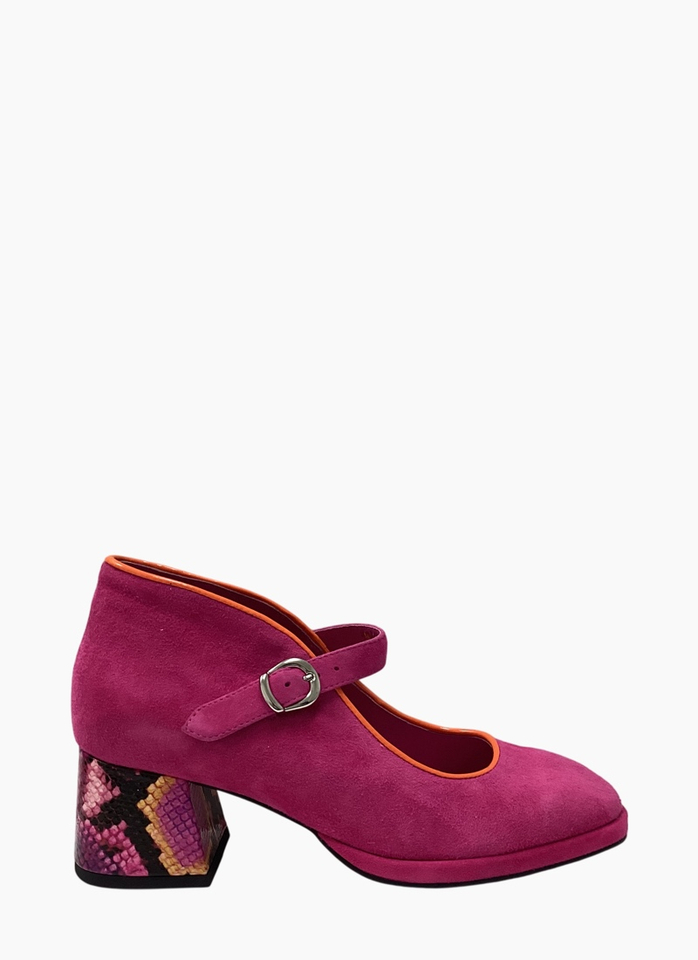Bresley Podium Heel Hot Pink Multi