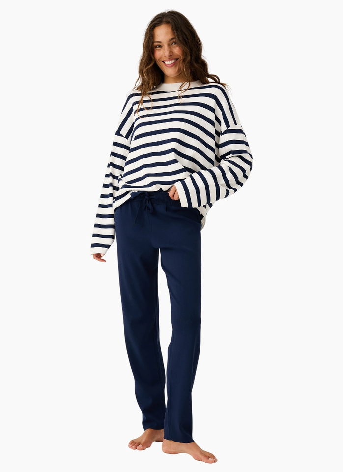 Cartel & Willow CW Pennie Knit Pant - Navy