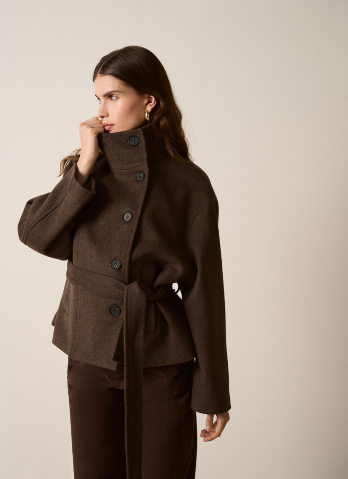 Esmaee Incline Jacket - Chocolate