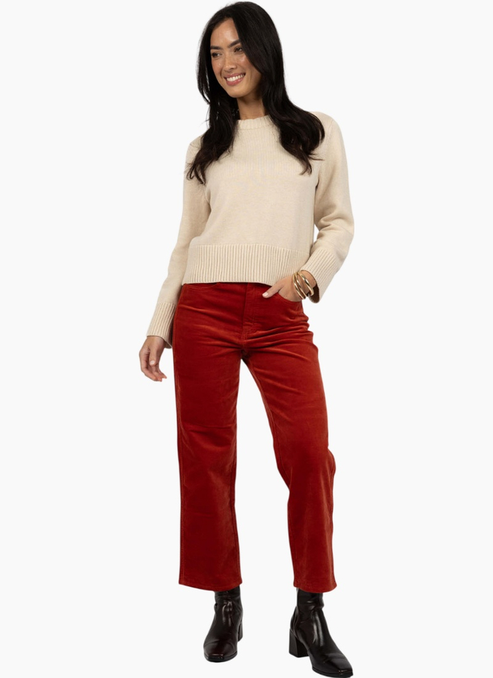 Humidity Va Va Velour Pant - Rust