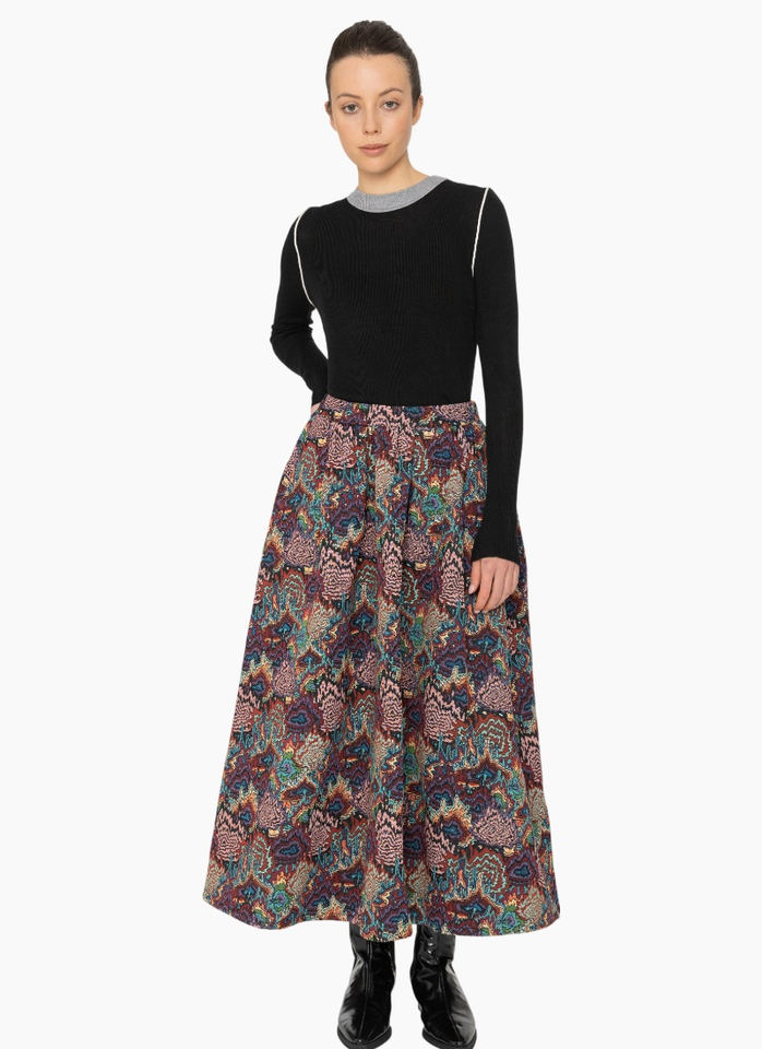 Blacklist 851 Iko Skirt - Static Print