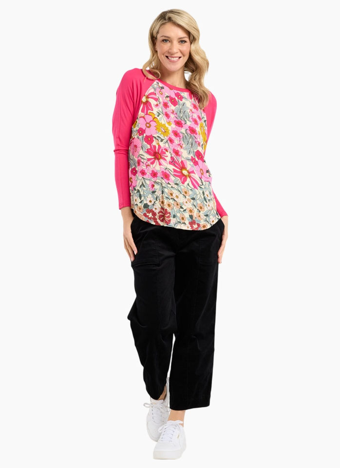 Blackstone Gershwin Print Top-Pink
