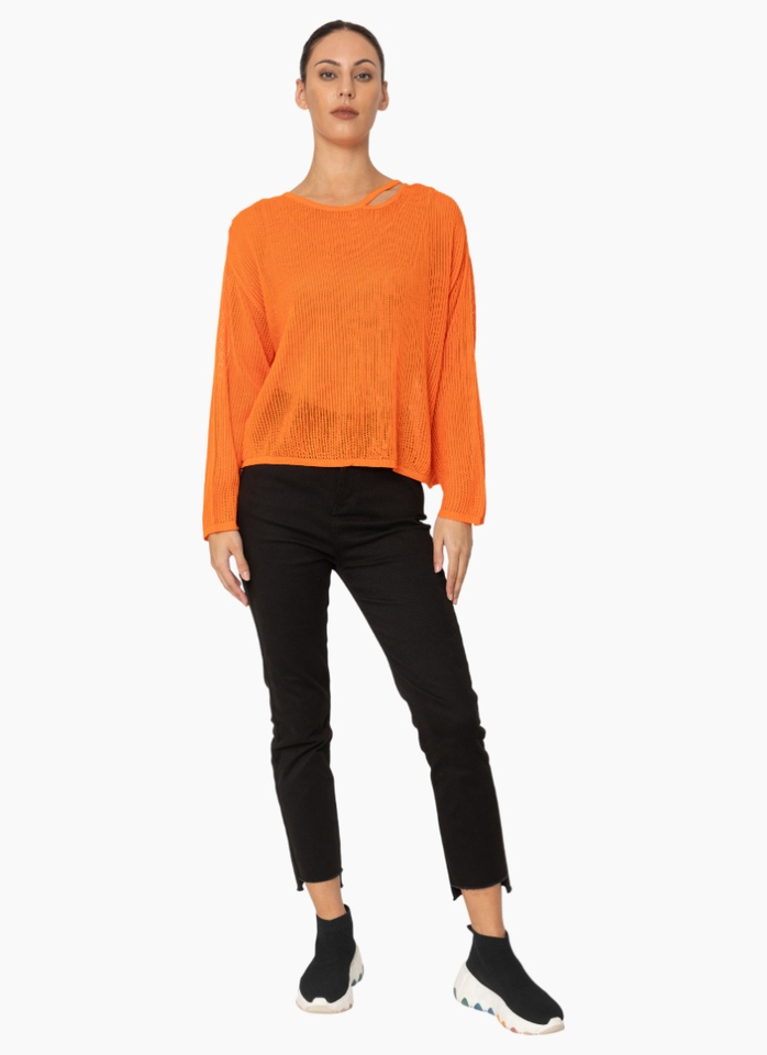 Two by Two 715 Capri Top - Orange