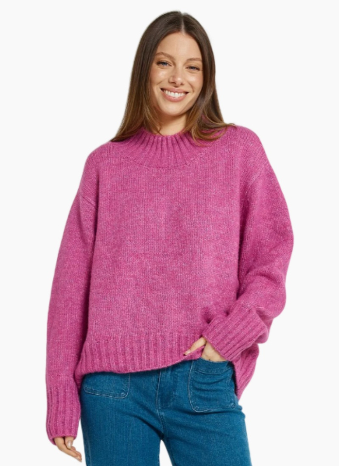 Betty Basics LOLA JUMPER MULBERRY