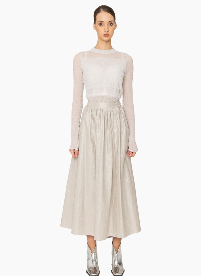 Bone & Arrow KN024 Evon Top - Silver