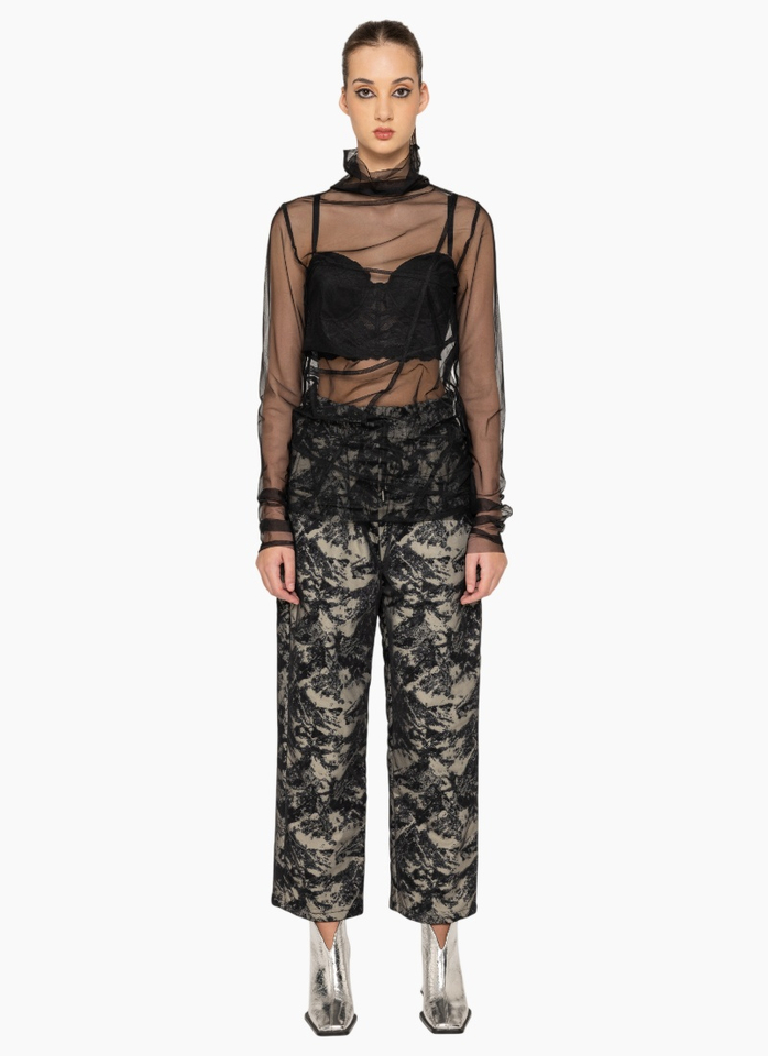 Bone & Arrow W3274 Dune Top-Mesh Black