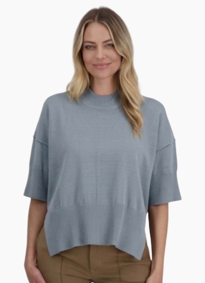 Briarwood Vinnie Knit Top Silver