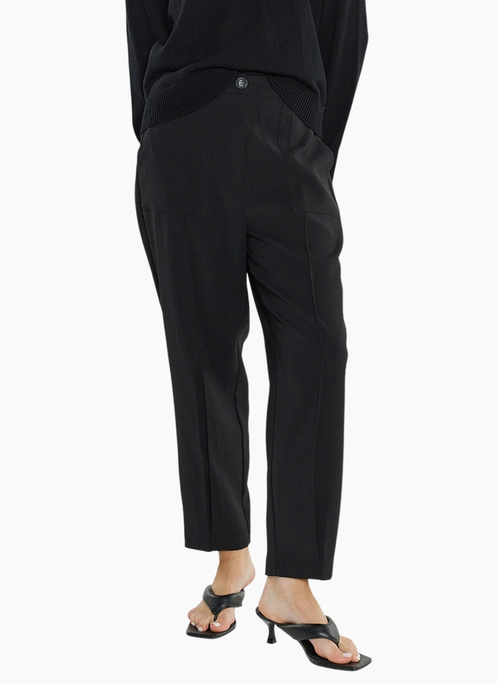 SASS LO TAPERED CARGO-BLACK