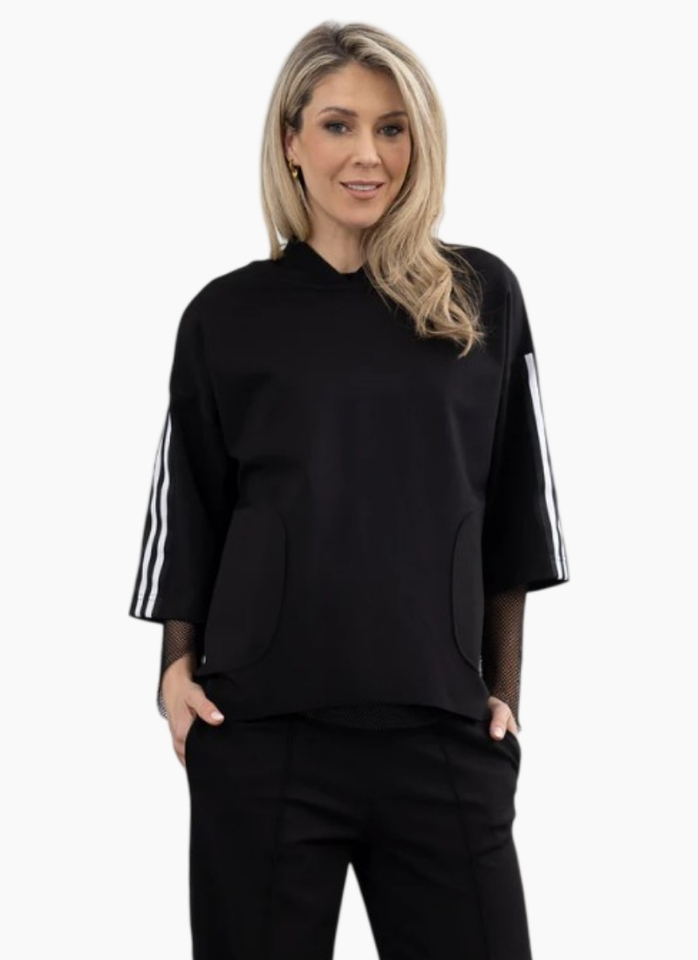 X Lab Drift Hooded Top Black