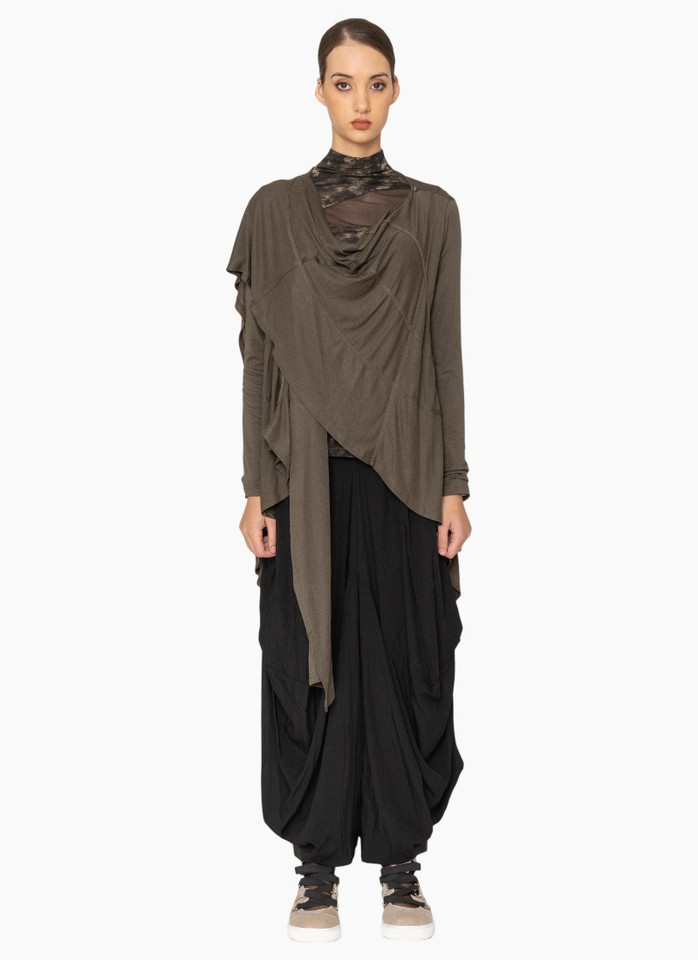Bone & Arrow 821 Caz Cardigan - Dark Green