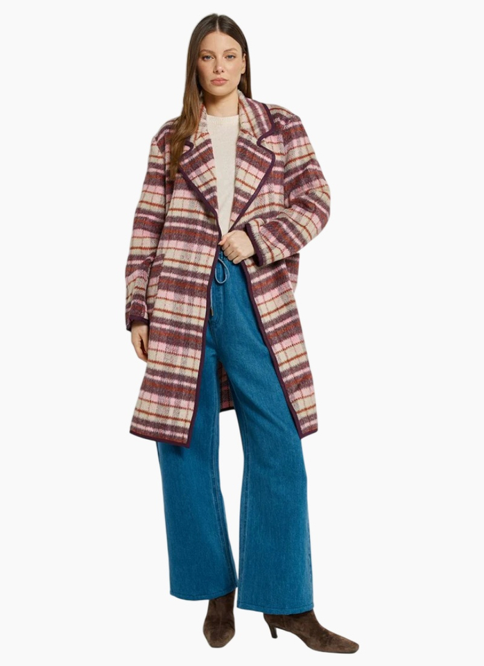 Betty Basics Sundae Coat - Wine Check
