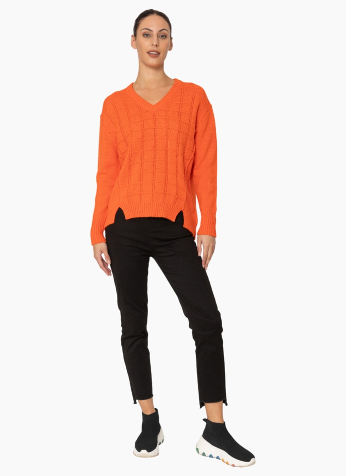 Two by Two KN036 Dean Jumper - Orange