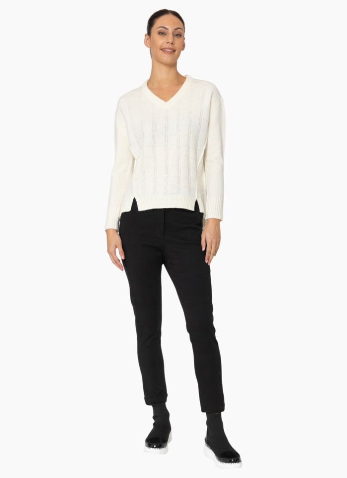 Two by Two KN036 Dean Jumper - Winter White