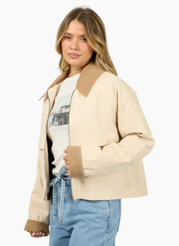 All About Eve ALL ABOUT CHICAGO JACKET-Vanilla