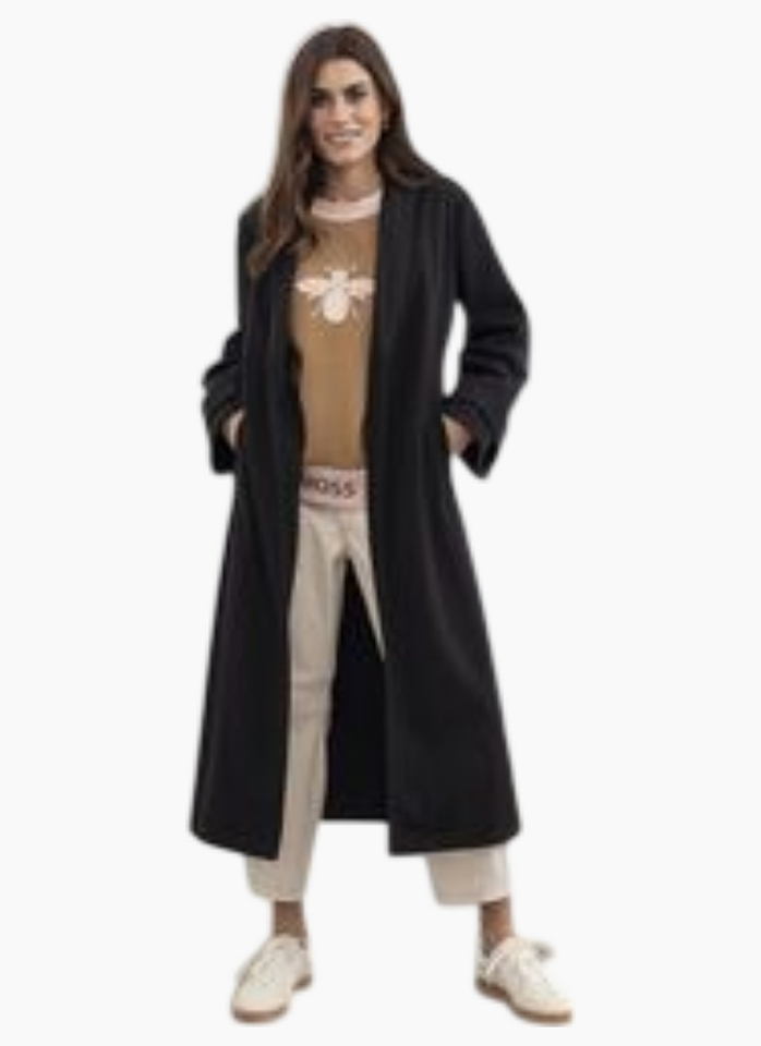 MOSS Luca Coatigan Black