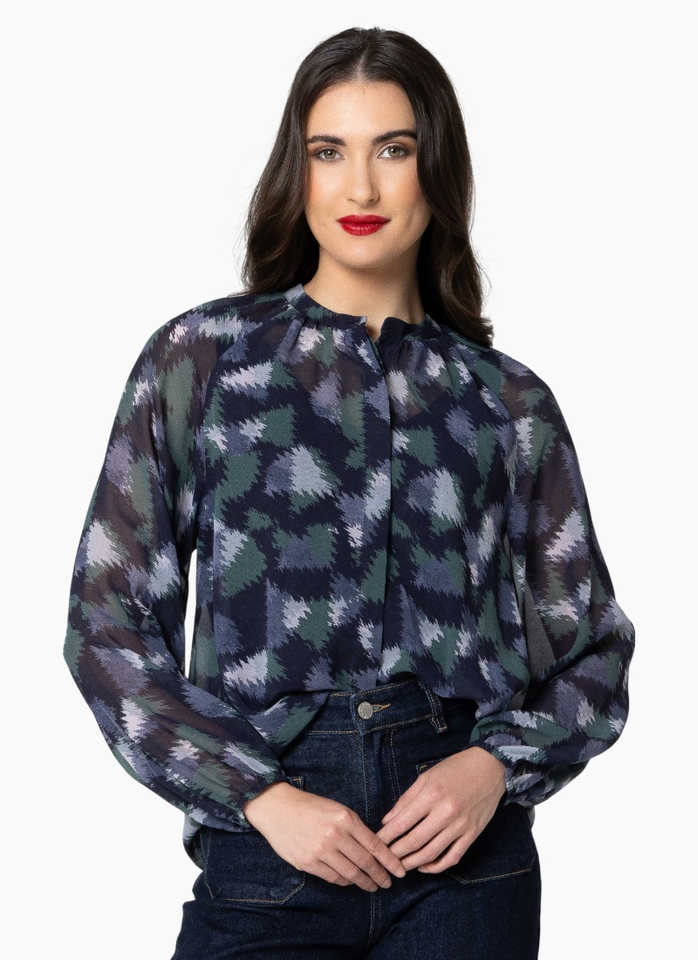 Seeking Lola TILLY SHIRT-NAVY MIST