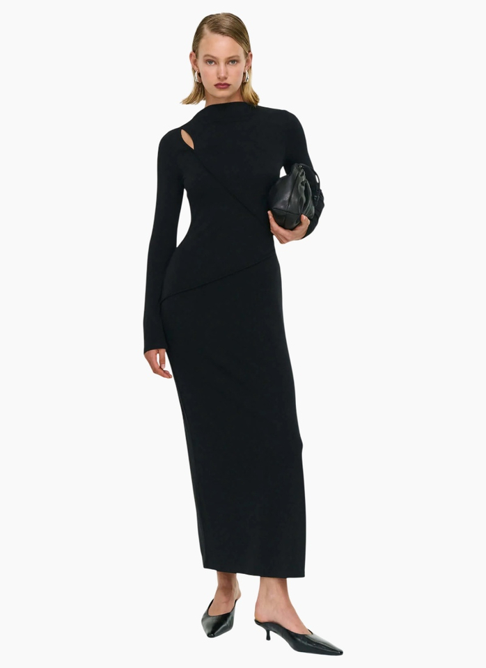 Staple the Label Alexi Assym Detail Midi Dress