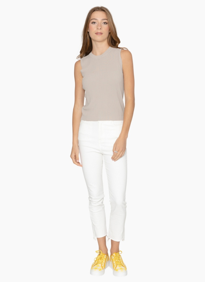Two by Two KN1003 Cassia Top - Taupe