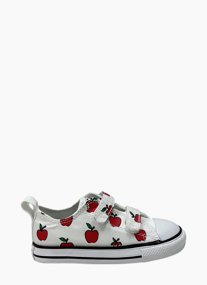 Converse A13183C CTAS All Over Apples Easy On Shoe Infant White/Red/Black