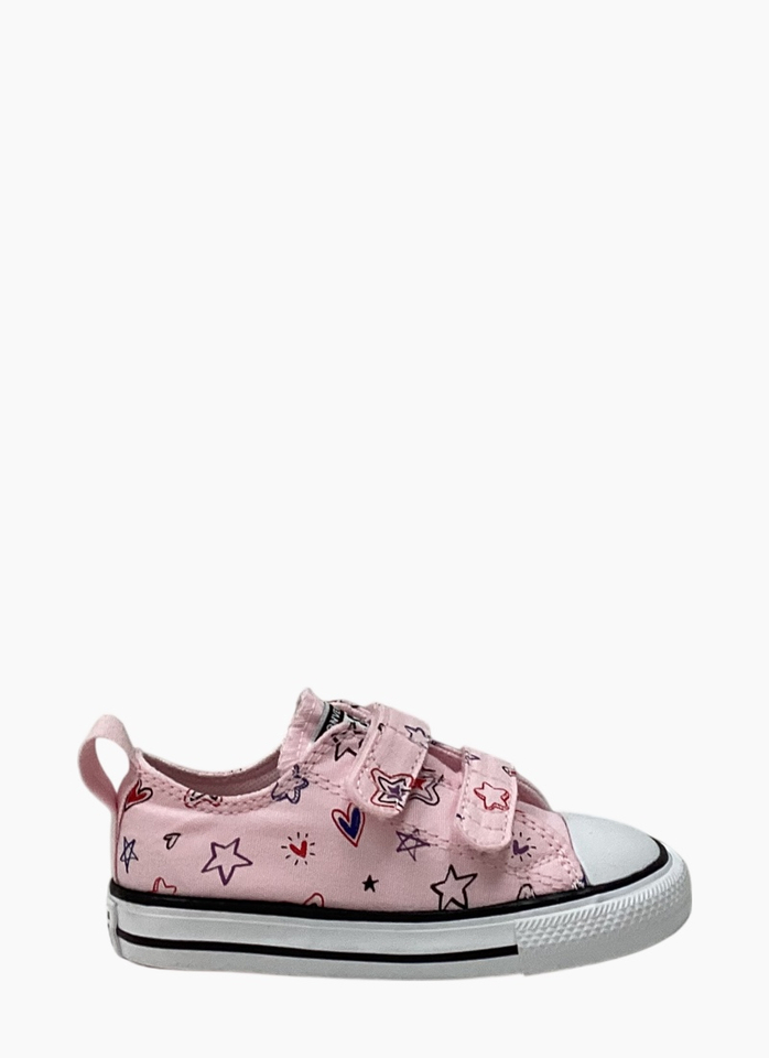 Converse A13185C Ctas 2V 0X Shoe Infant Pink Frosting/Red/My Jam
