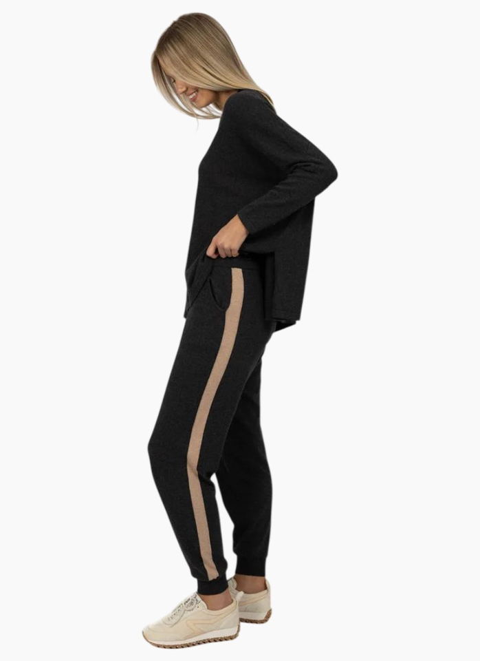 Humidity Contrast Merci Pant - Charcoal / Latte