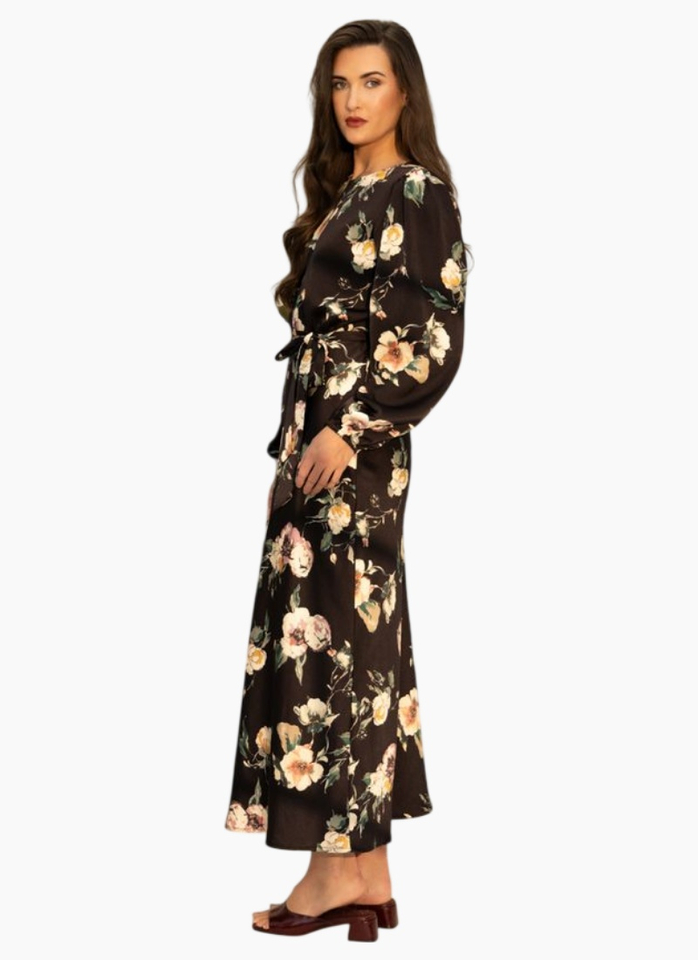 Leila + Luca MONACO DRESS-INK BLOOM
