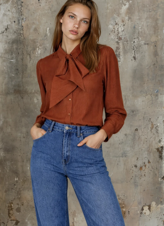 MOSS BOW SHIRT - RUST