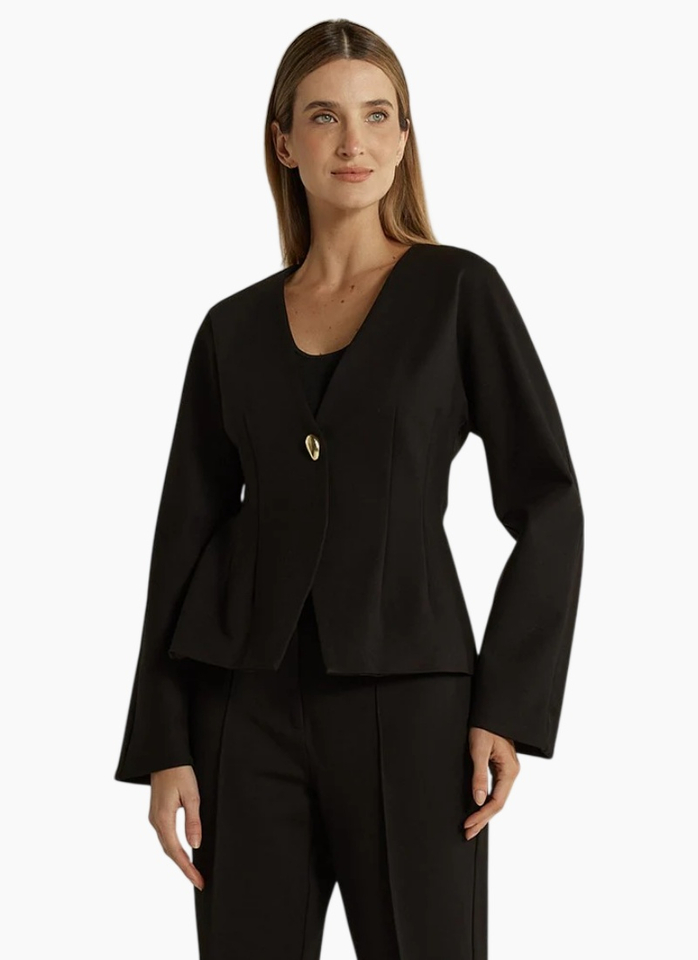 FATE + BECKER  Pia Ponte Jacket Black