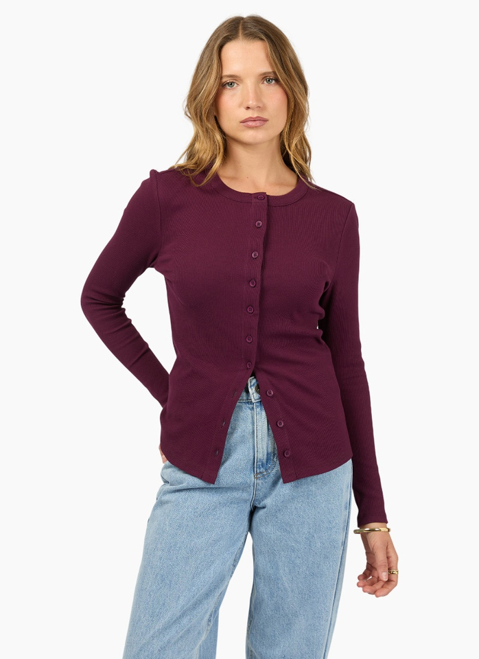 Silent Theory Button up LS Top