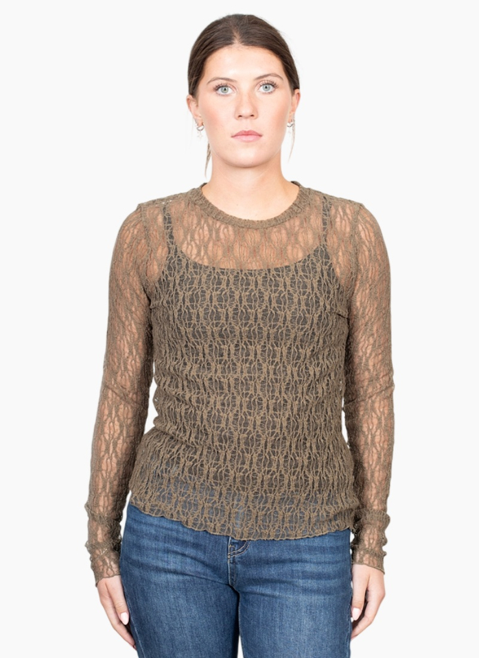 Antler Splice Layer Top - Olive