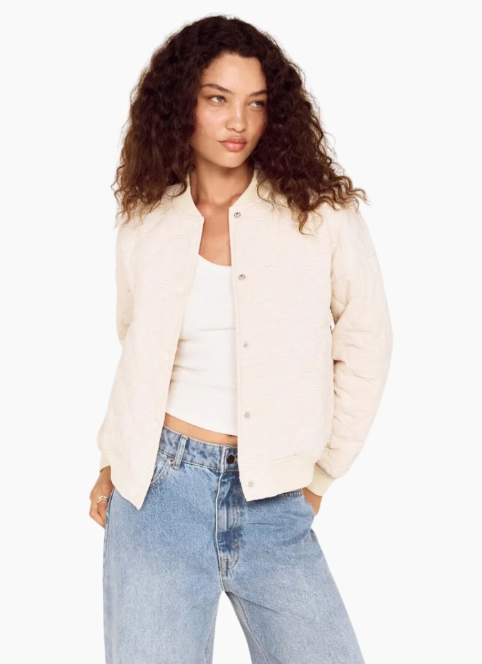 MinkPink Suri Puffer Jacket - Warm White
