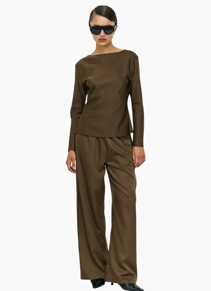 Staple the Label Dakota Relaxed Pants - Espresso