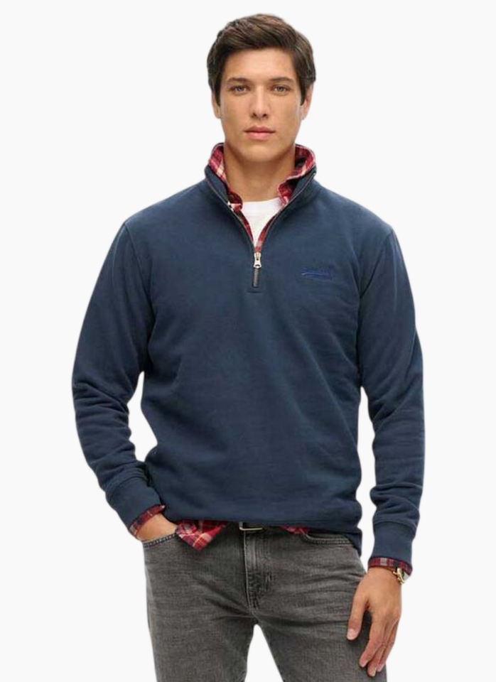 Superdry Essential Logo Half Zip Henley