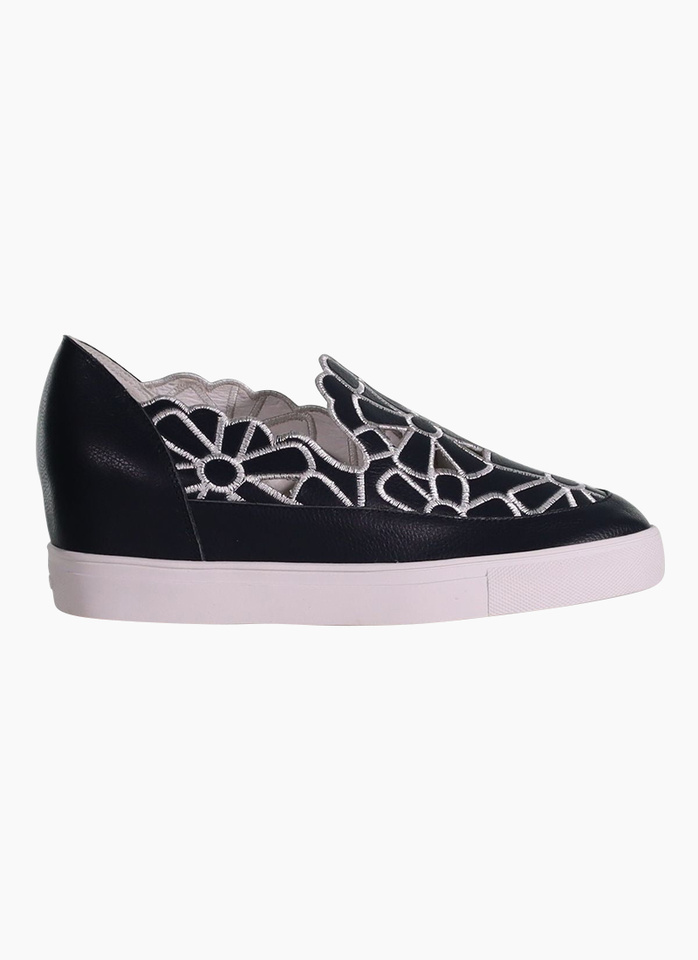 Minx Flower Wedge Midnight