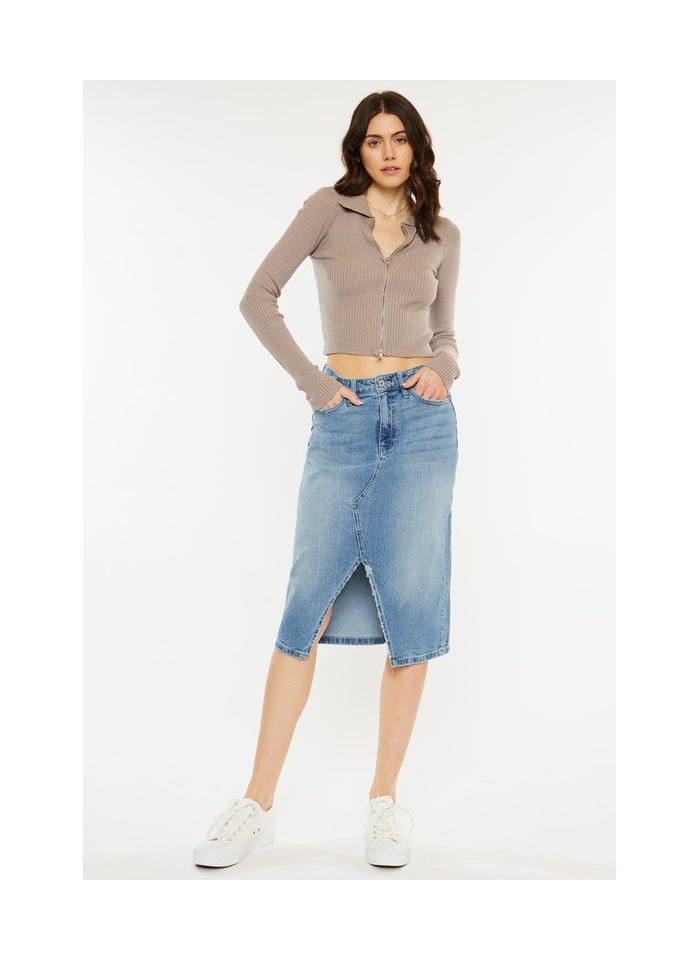 Angela High Rise Midi Skirt