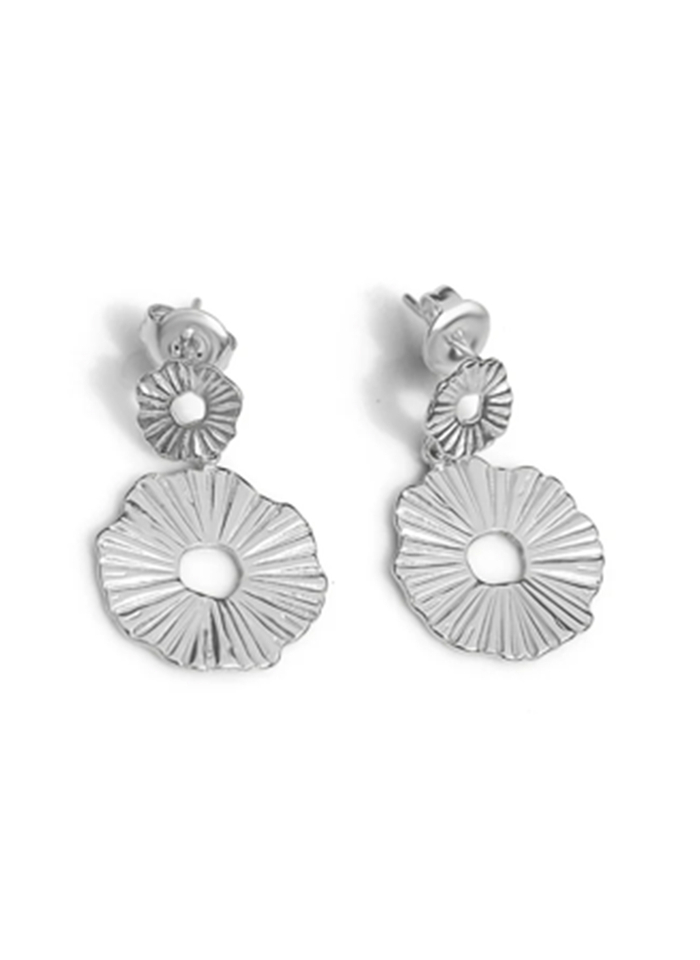 Fabuleux Vous Steel Me Silver Jess Earrings