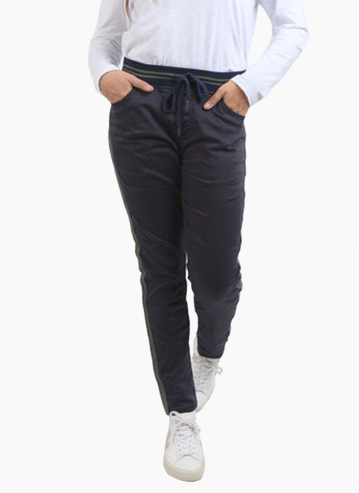 Elm Margo Jogger - Navy with Side Tape