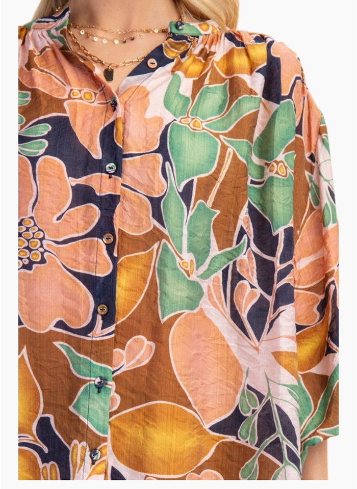 Rhea Floral Print Blouse