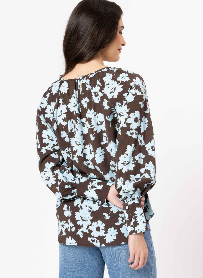 Leila + Luca Centered Top - Powder Bloom