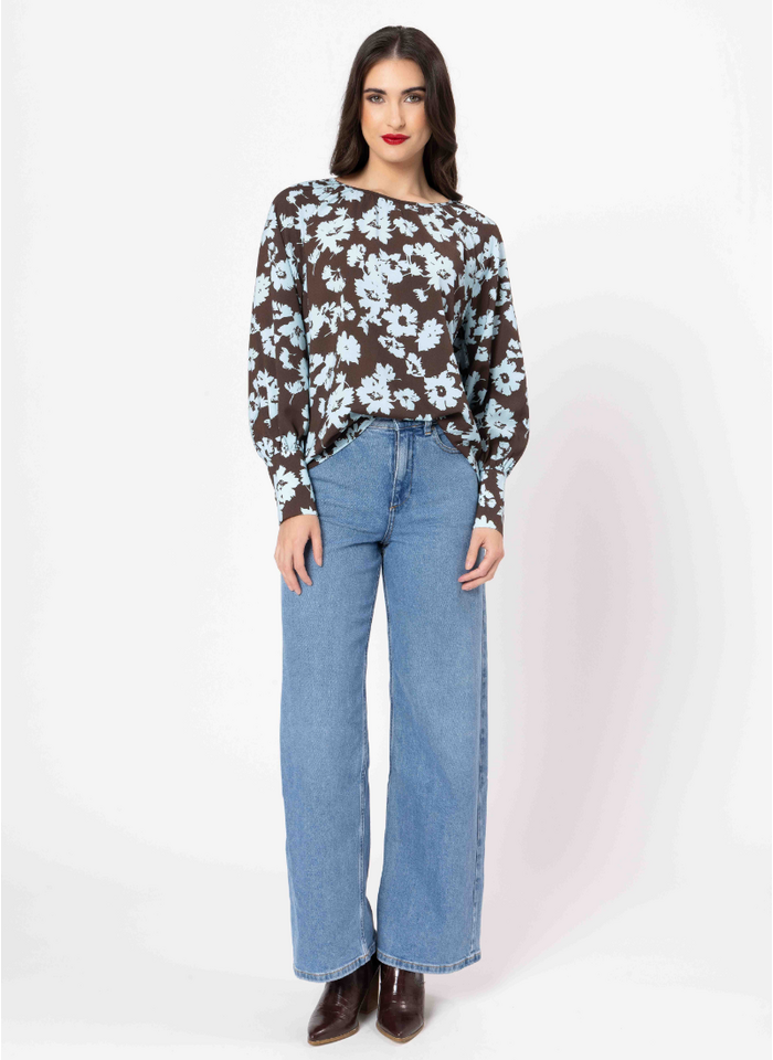 Leila + Luca Centered Top - Powder Bloom