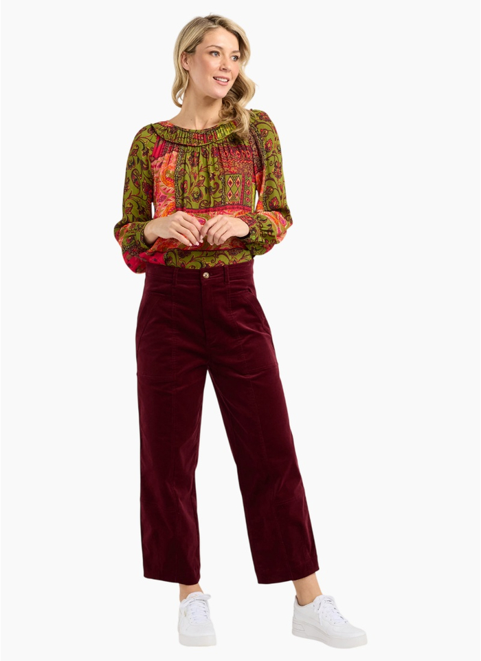 Blackstone Roxi Baby Cord Barrel Leg Pant