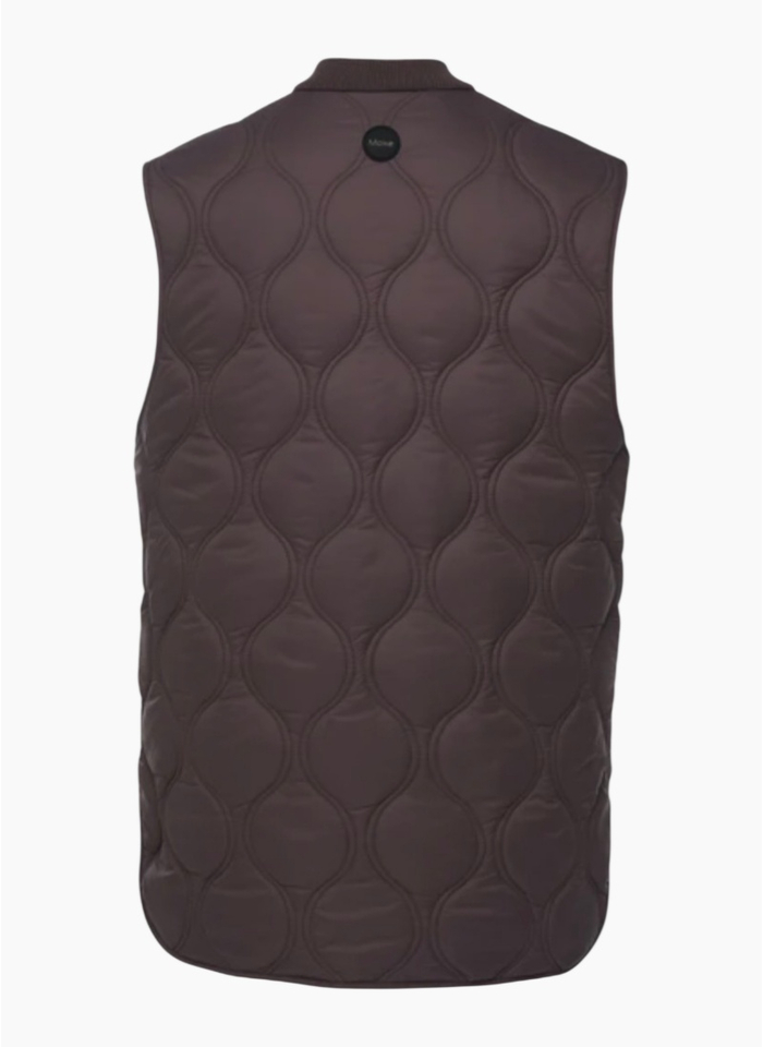 Moke Neve Quilted Vest Cocoa