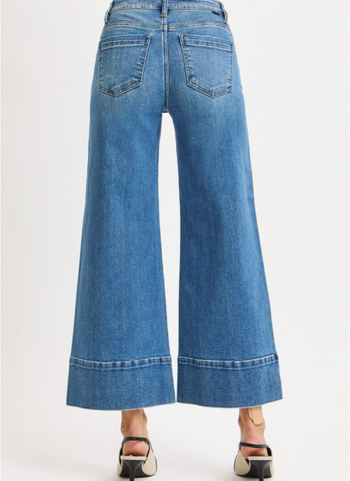 Holly Crop Wide Leg Jean - Medium