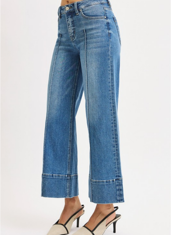 Holly Crop Wide Leg Jean - Medium
