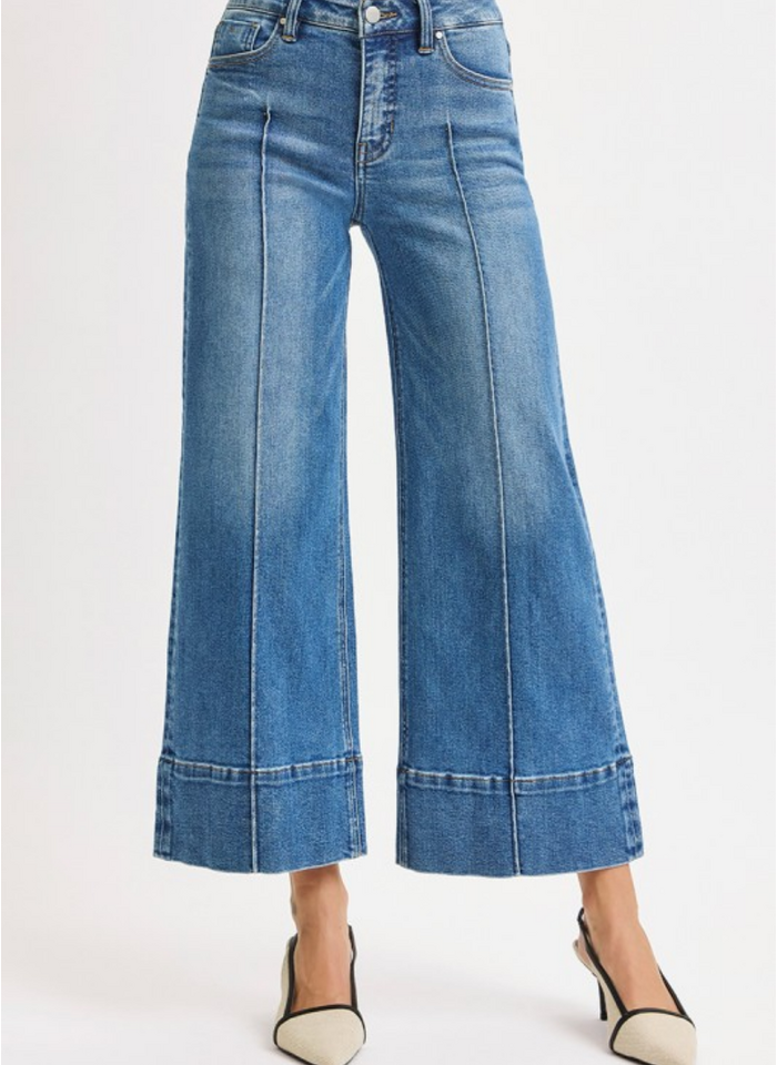 Holly Crop Wide Leg Jean - Medium