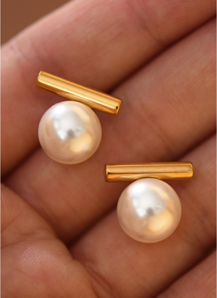 Pearl Stud Earrings