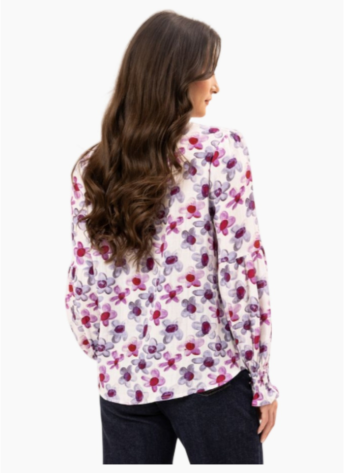 Seeking Lola VIENNA BLOUSE VIOLET BLOOM