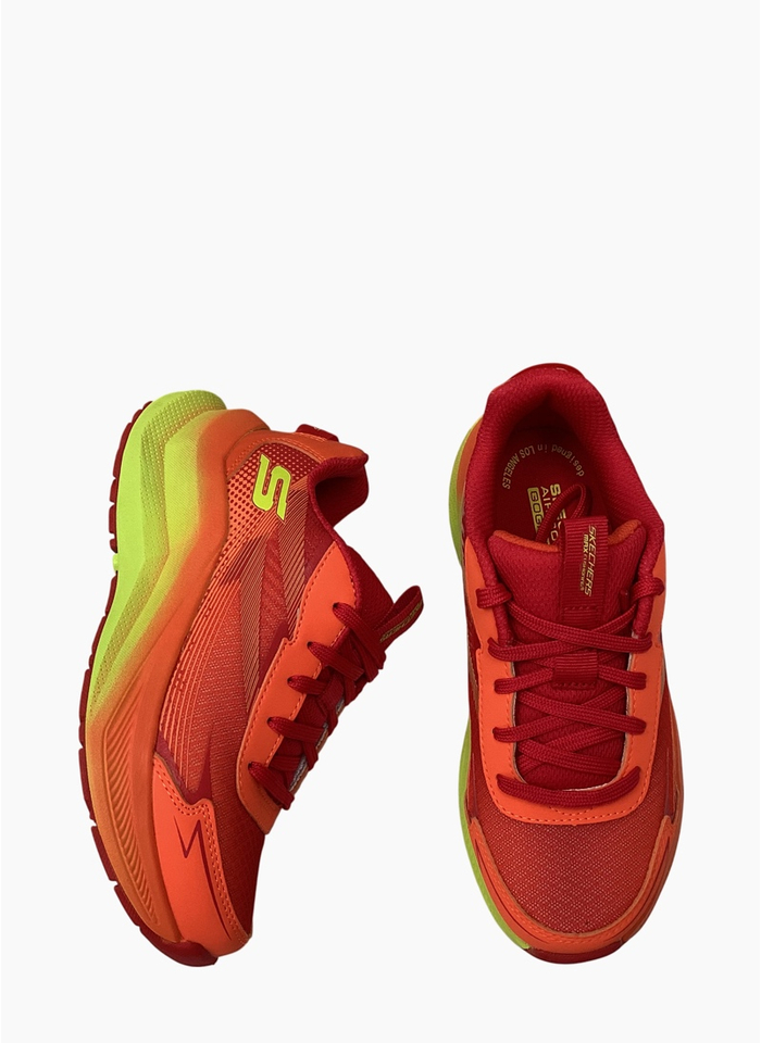 Skechers 404023L Max Cushioning Ascender Sneaker Orange Multi