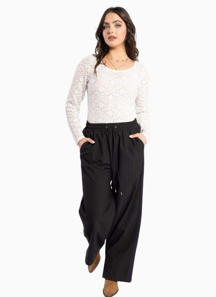 Drama the Label Lake Pants - Noir Stripe